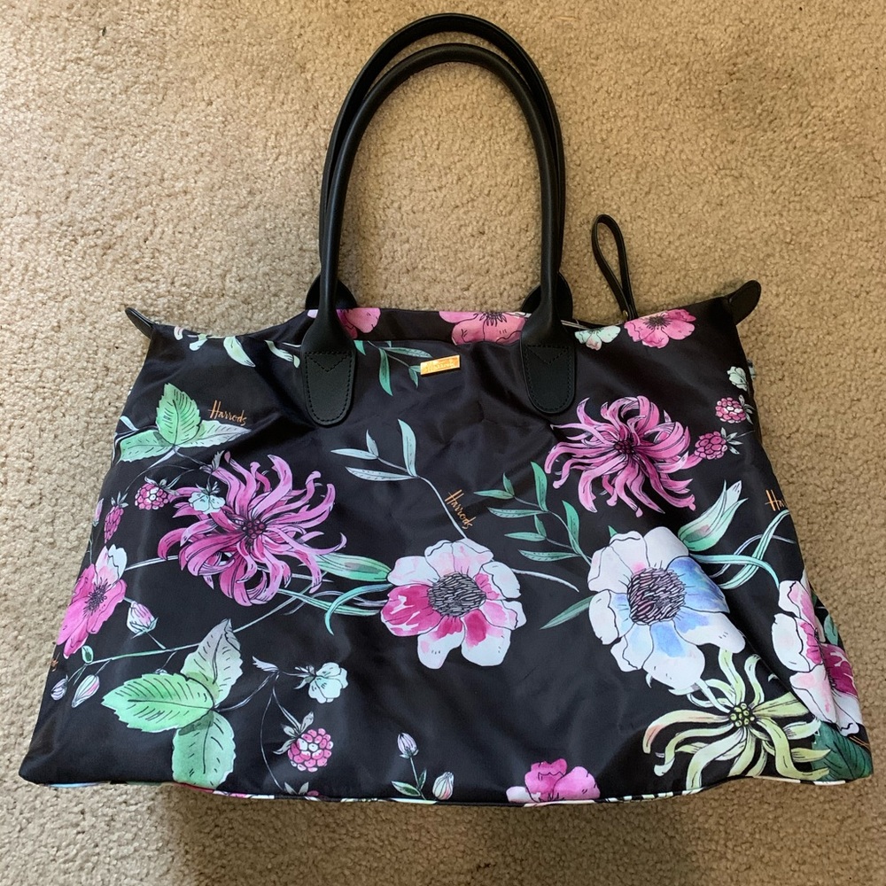 Harrods Floral Tote